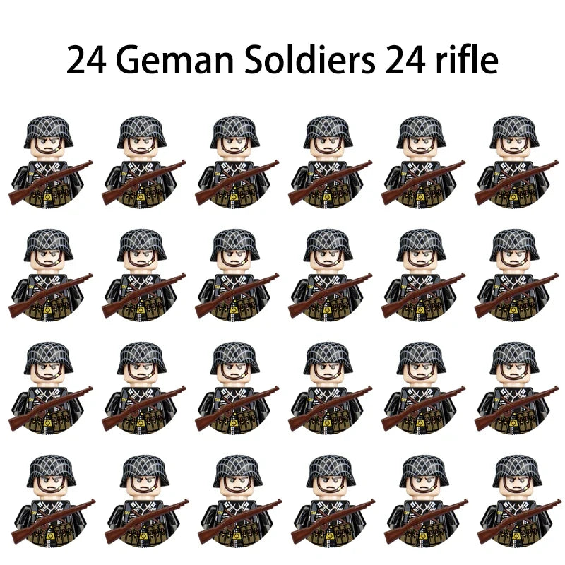 24PCS WWII Army Brick Figures – view 54