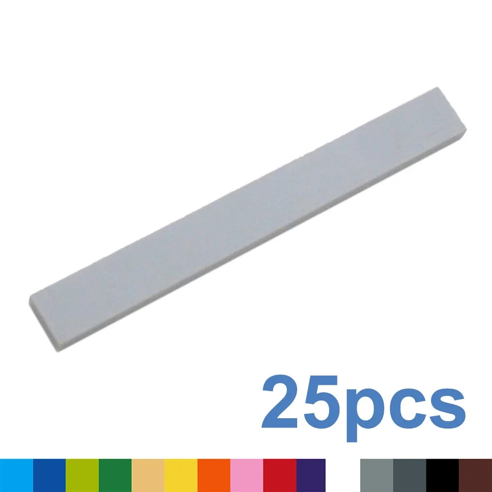 25PCS 1x8 Smooth Tiles