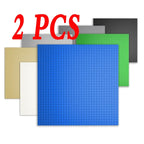 2PCS Building Brick Baseplates 32x32