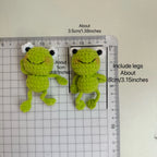 Handmade Crochet Frog Keychain – view 6