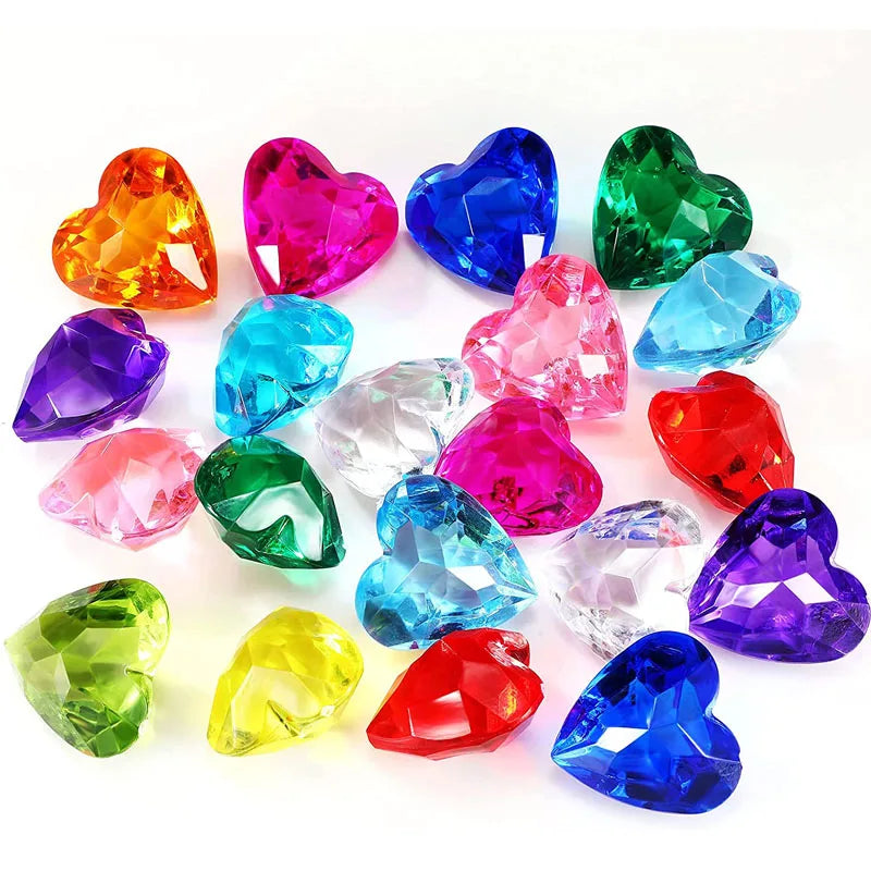 10PCS Heart Treasure Gems (40mm) – view 4