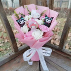 Cartoon Cat Plush Rose Bouquet – view 23
