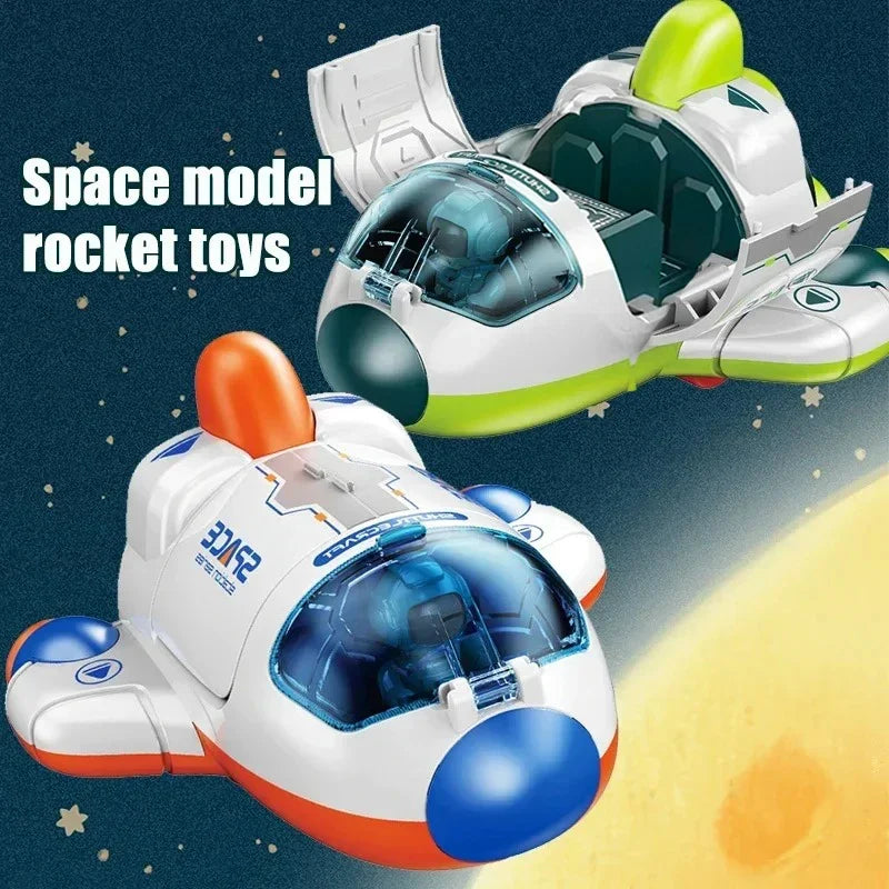 Space Astronaut & Rocket Toy Car Set