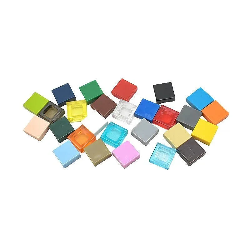 120PCS 1x1 Smooth Tiles, 24 Colors