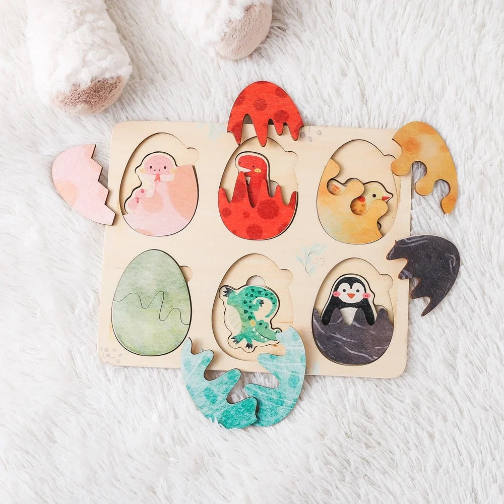 Montessori Wooden Animal Puzzle Board