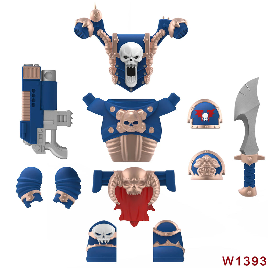 Skull Armor Building Block Figure – view 22