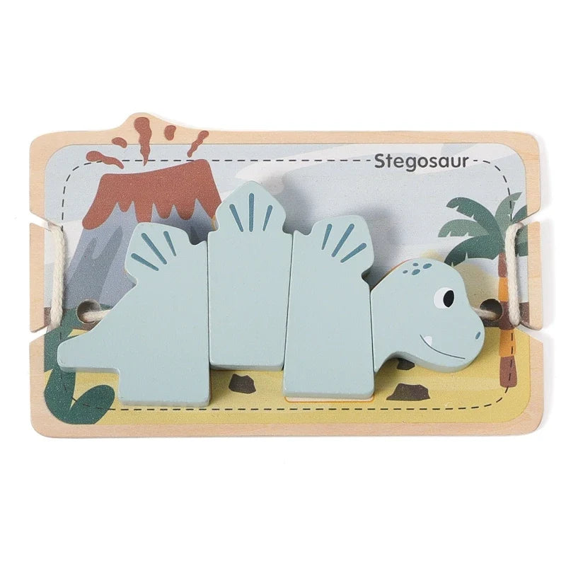 Wooden Animal Threading & Lacing Toy – view 11