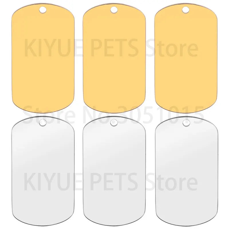 Blank Stainless Steel Dog ID Tags – view 9