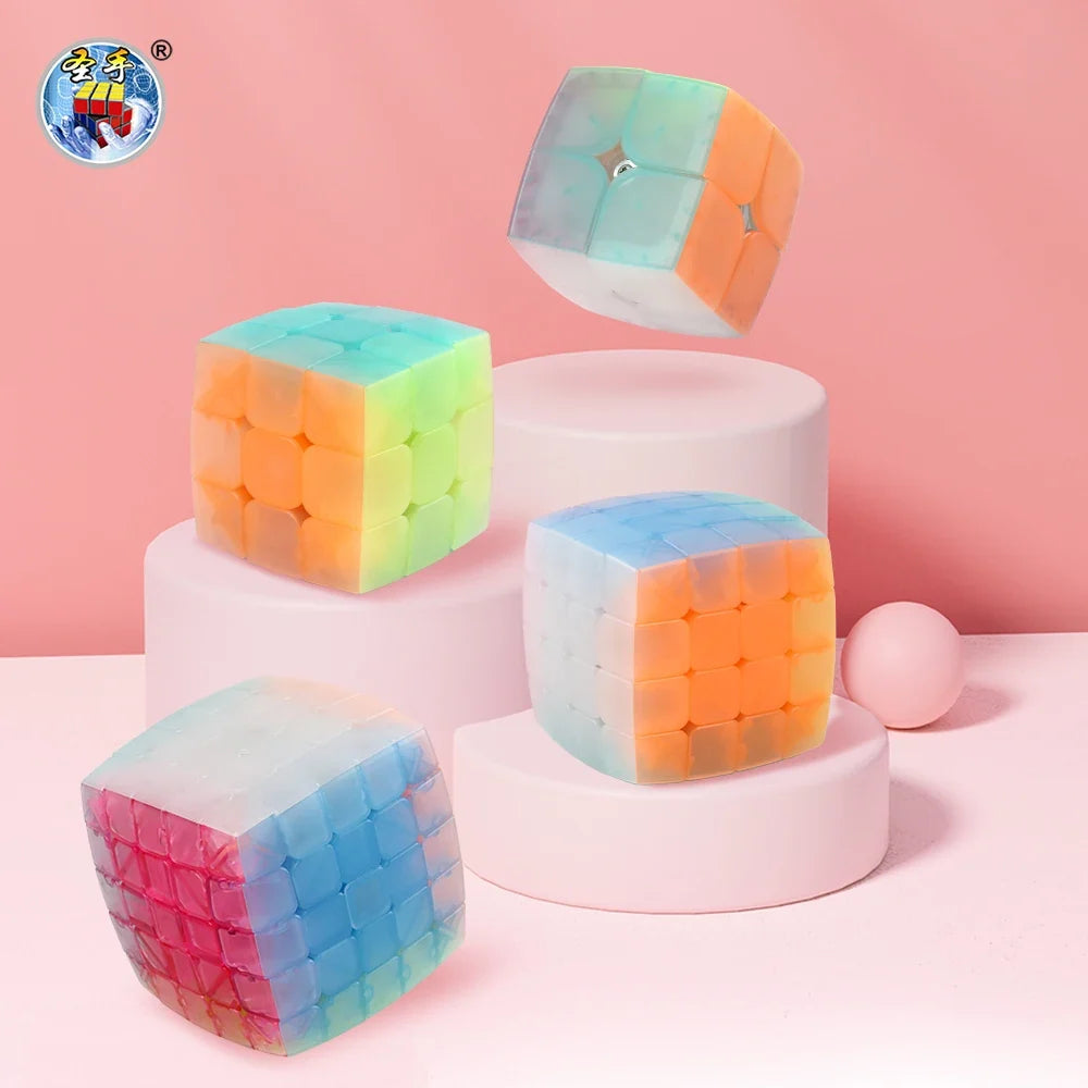 Jelly Color Speed Cube (2x2–5x5)