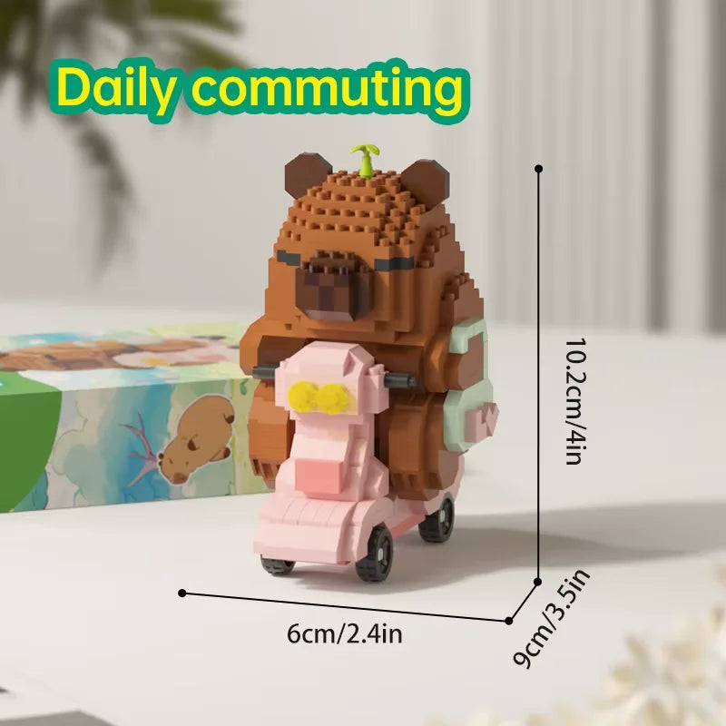 Cute Capybara Building Block Figure – view 6