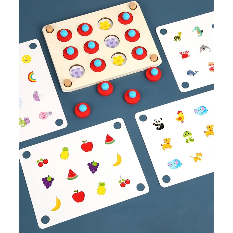 Wooden Fruit & Animal Memory Game – view 4