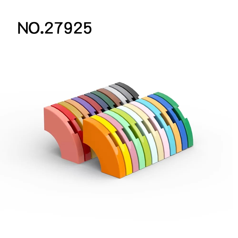 50PCS Macaroni Round Corner Tiles