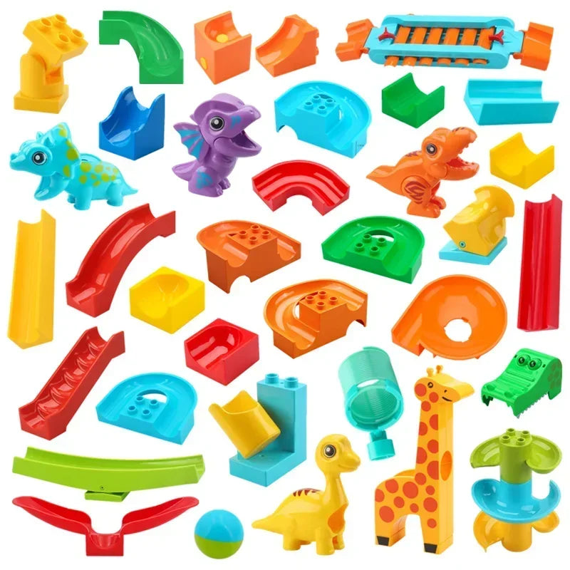 Large Block Marble Run Building Set