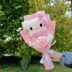Cartoon Cat Plush Rose Bouquet – view 6