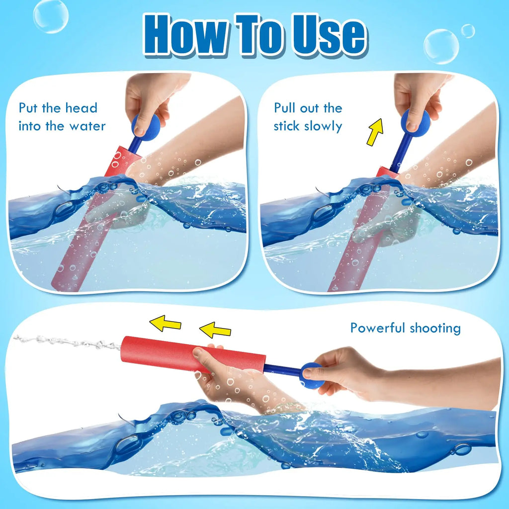 Foam Water Blasters 6/12 Pack for Kids – view 4