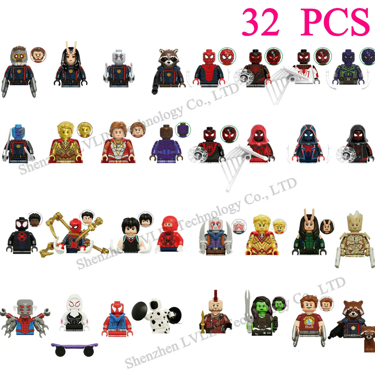 4cm Children Anime Figure Hero Building Blocks Kid Gift Assembling Toy Model Characters Figurine Bricks Boy Child Children Ninja