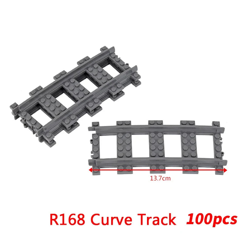 Brick Train Curve Track Parts – view 47