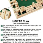 Wooden Shut the Box Dice Game – view 6
