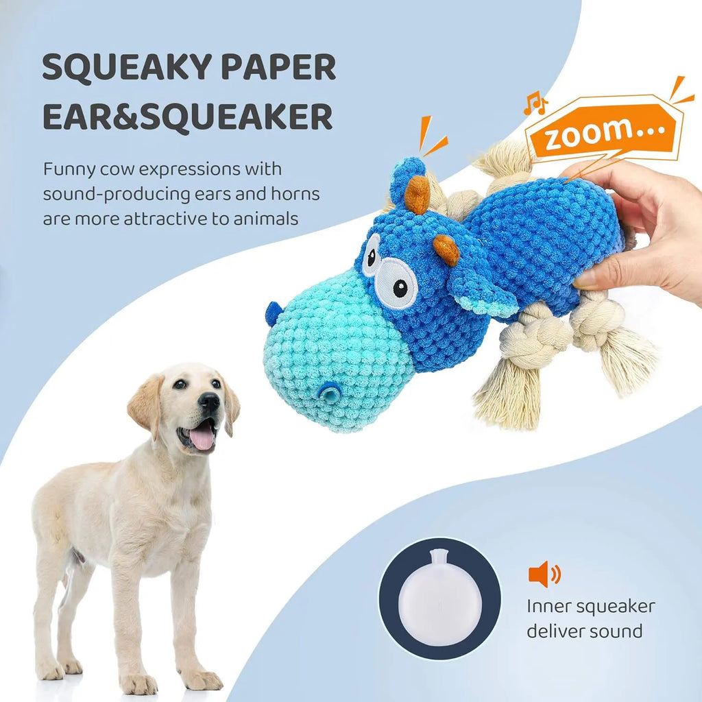 Squeaky Crinkle Plush Dog Toy – view 5
