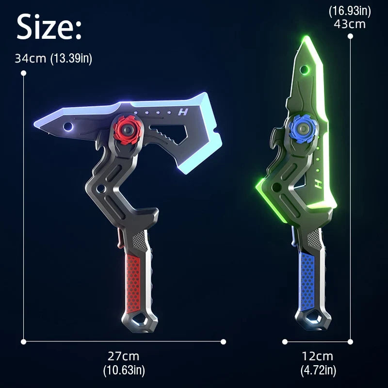 2-in-1 LED Light-Up Sword & Axe Toy – view 5