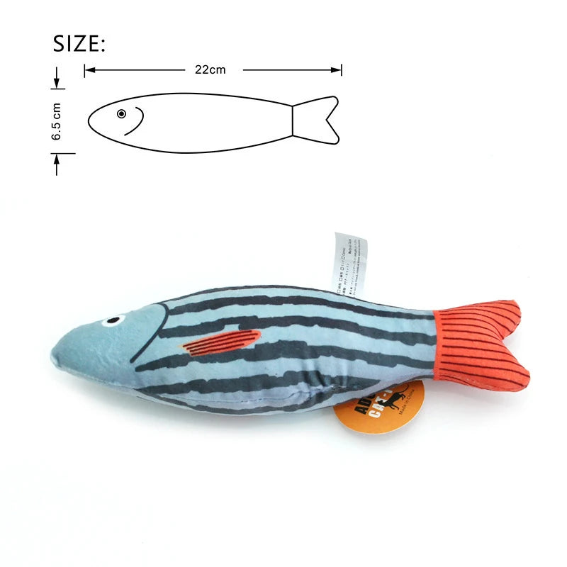 Realistic Fish Cat Toy with Catnip – view 15