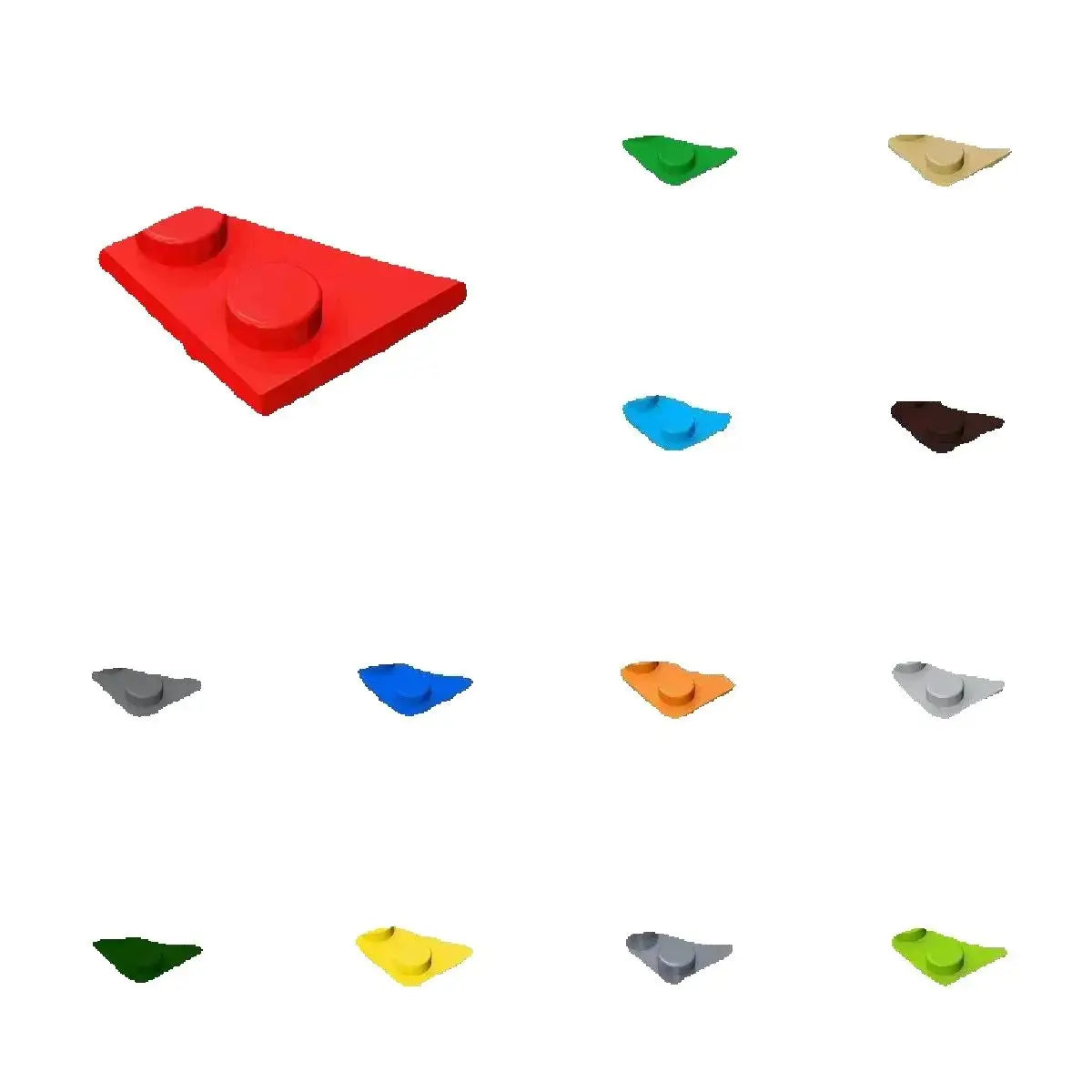 50PCS 2x2 Wedge Plates (Right)