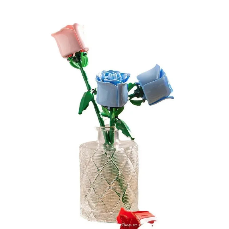 Everlasting Rose Building Block Flower Set – view 6