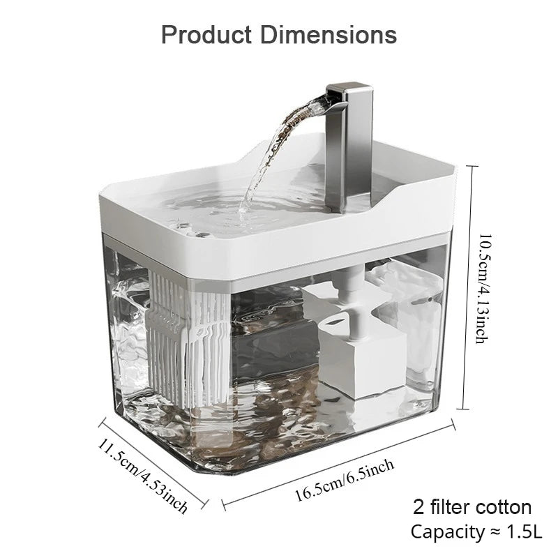 Automatic Pet Water Fountain 1.5L – view 6