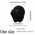 Men's Faux Fur Lined Winter Knit Hat with Ear Flaps – view 5