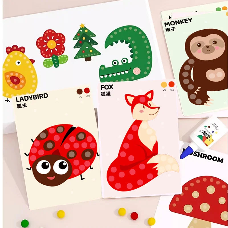 Furry Ball Paste Painting Craft Kit – view 3