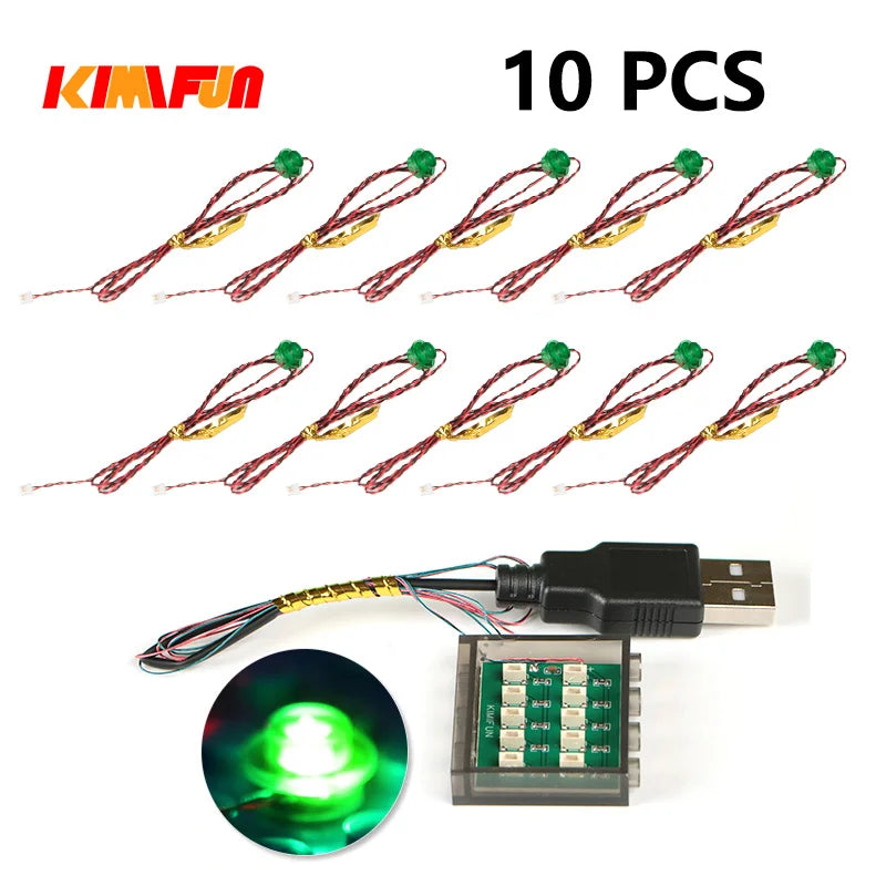 10PCS RGB LED Brick Lights (USB) – view 10