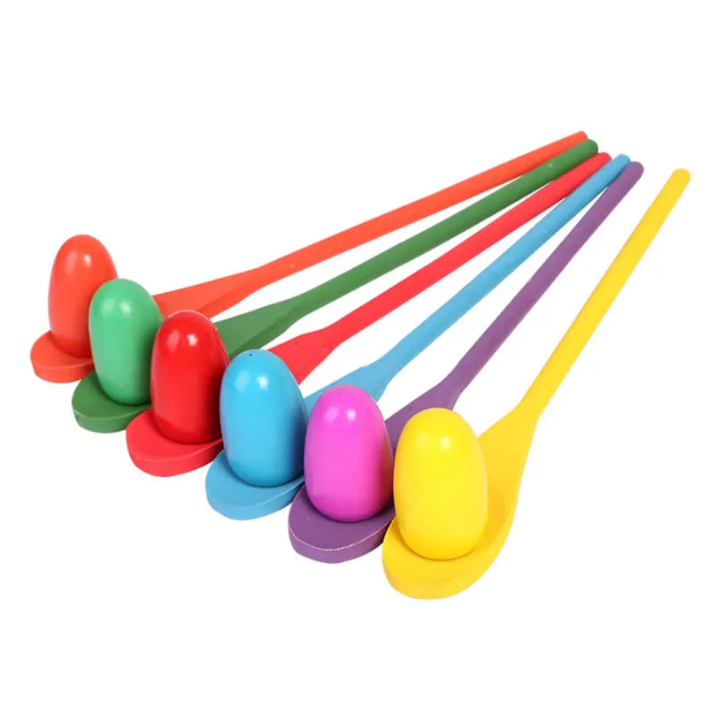 Wooden Egg and Spoon Race Game Set – view 8