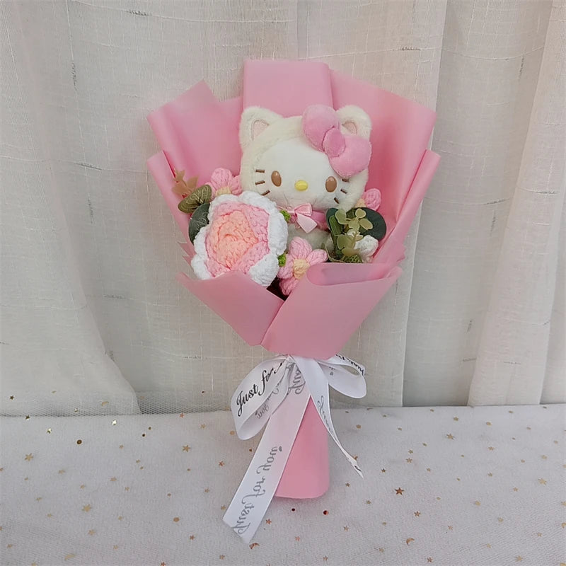 Cartoon Cat Plush Rose Bouquet – view 24