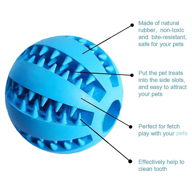 Rubber Treat Ball Dog Toy – view 5