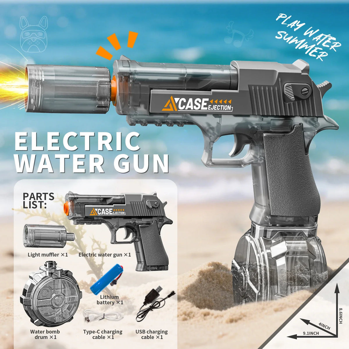 Electric LED Water Blaster for Kids & Adults – view 8