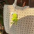 Handmade Crochet Frog Keychain – view 7