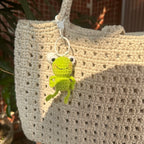 Handmade Crochet Frog Keychain – view 7