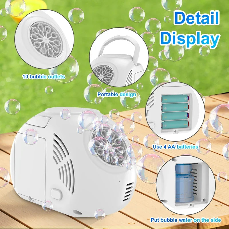 10-Hole Automatic Bubble Machine – view 3