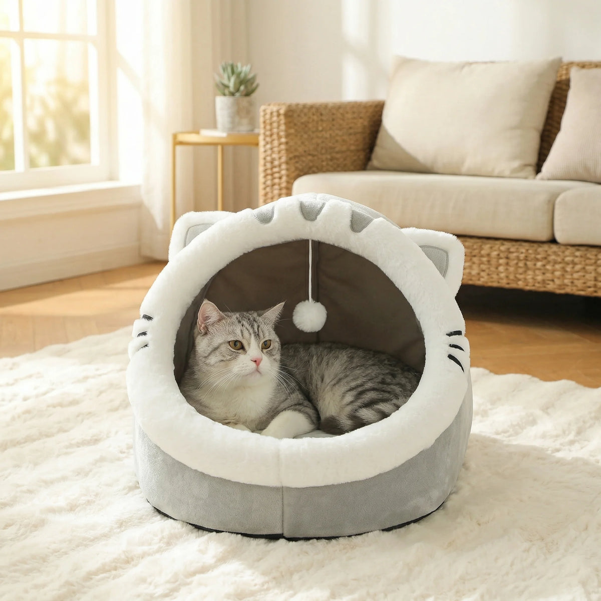 Cute Cat Cave Bed – view 4