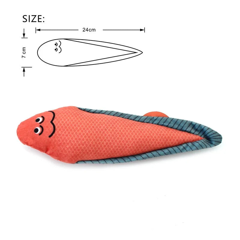 Realistic Fish Cat Toy with Catnip – view 12