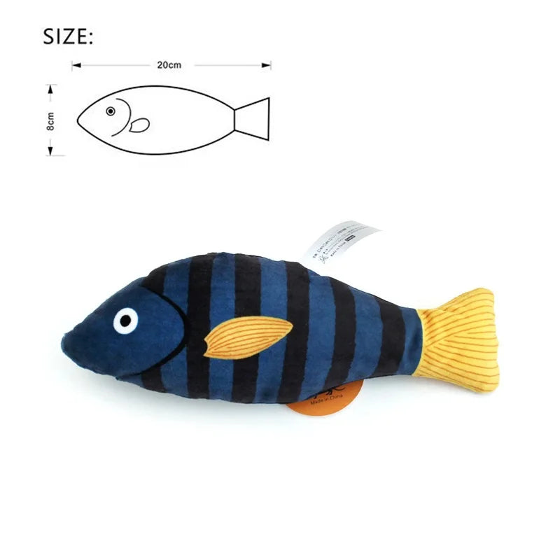 Realistic Fish Cat Toy with Catnip – view 10