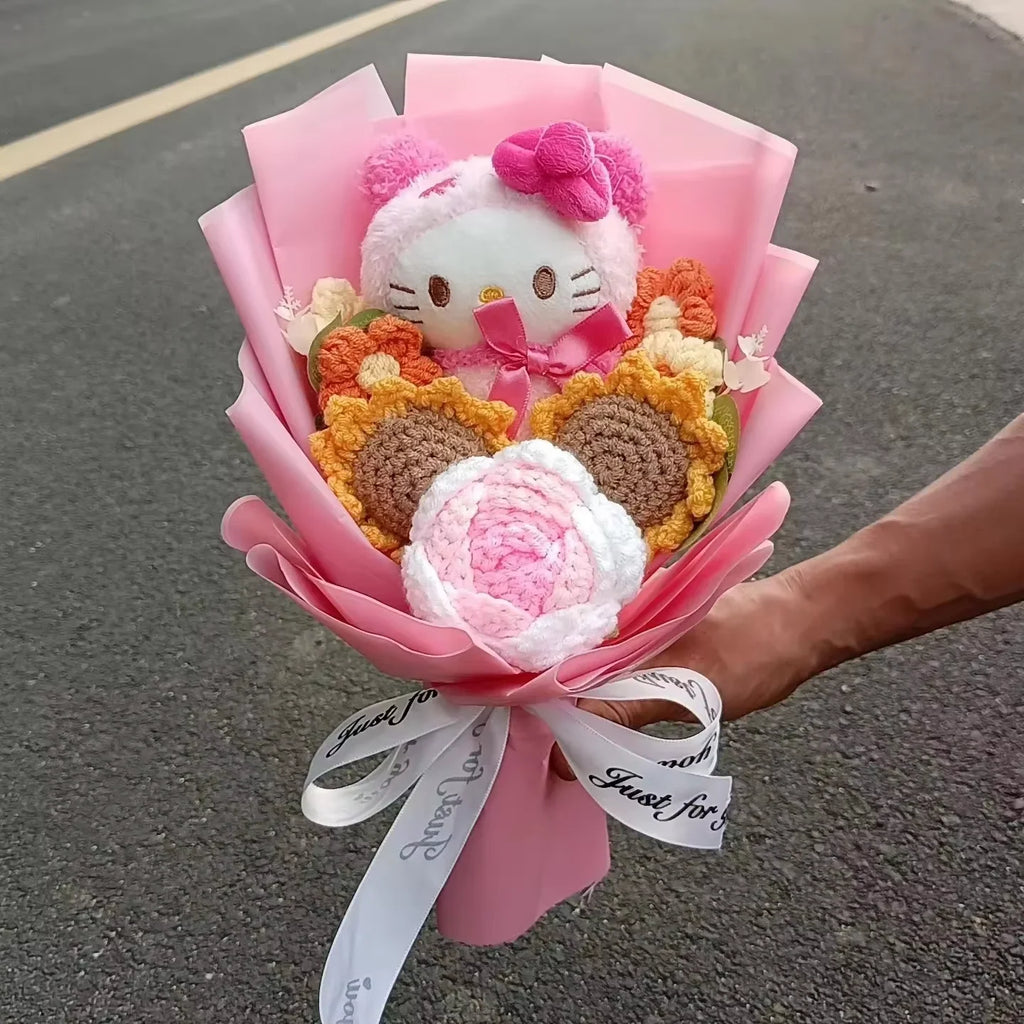 Cartoon Cat Plush Rose Bouquet – view 16