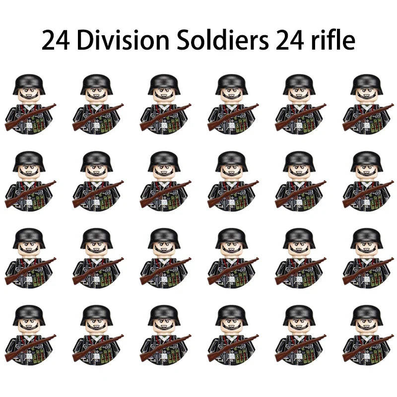 WWII Soldier Building Block Figures – view 34