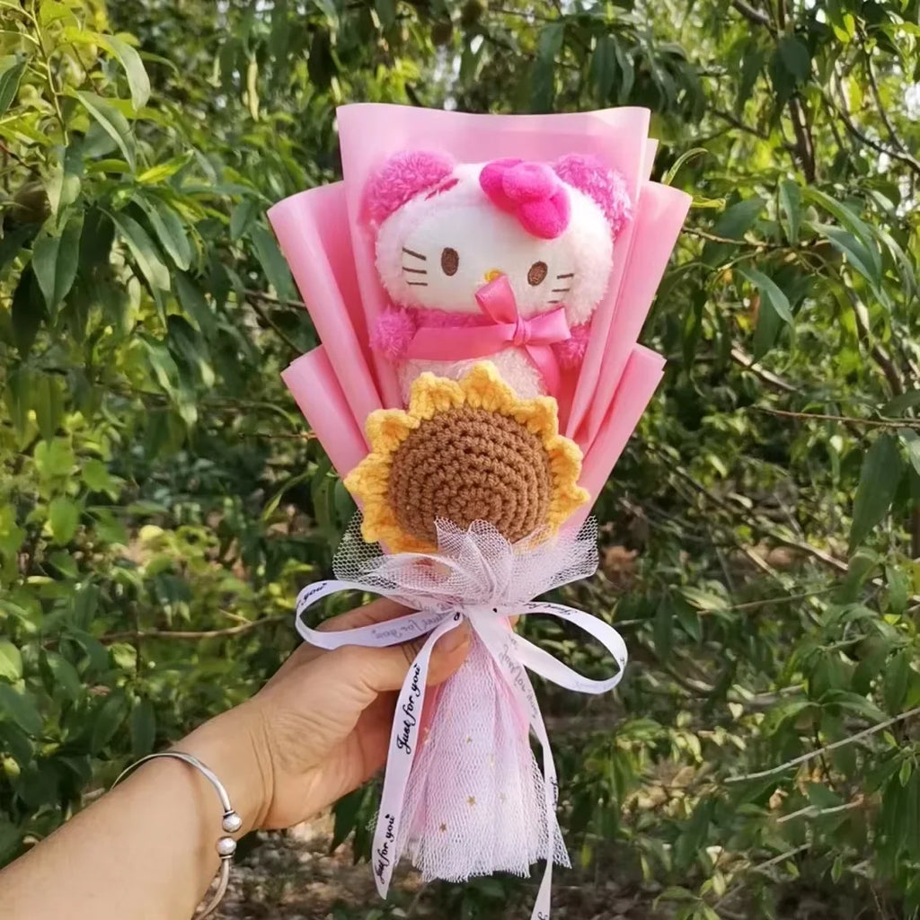 Cartoon Cat Plush Rose Bouquet – view 26