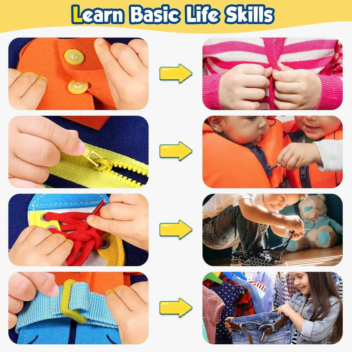 Foldable Montessori Busy Board for Toddlers – view 5