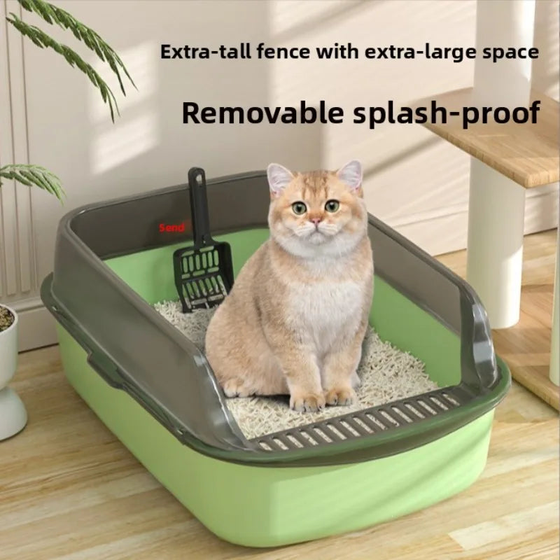 High-Sided Cat Litter Box