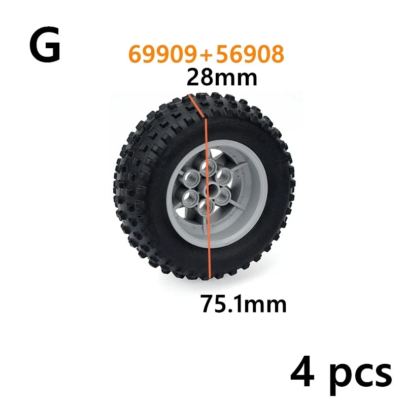 Technical Tires & Wheel Hubs Brick Parts – view 41
