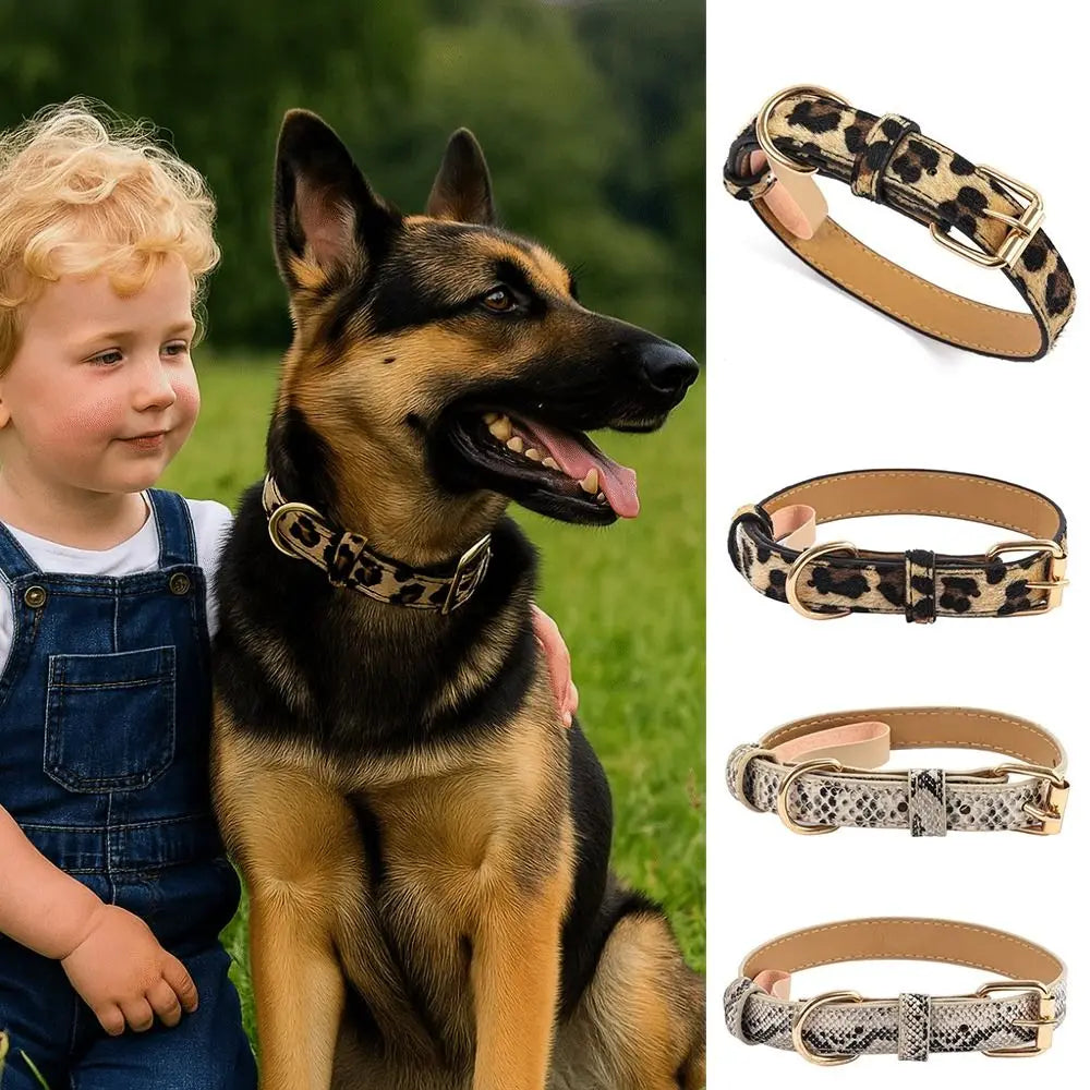 Leopard Print Dog Collar