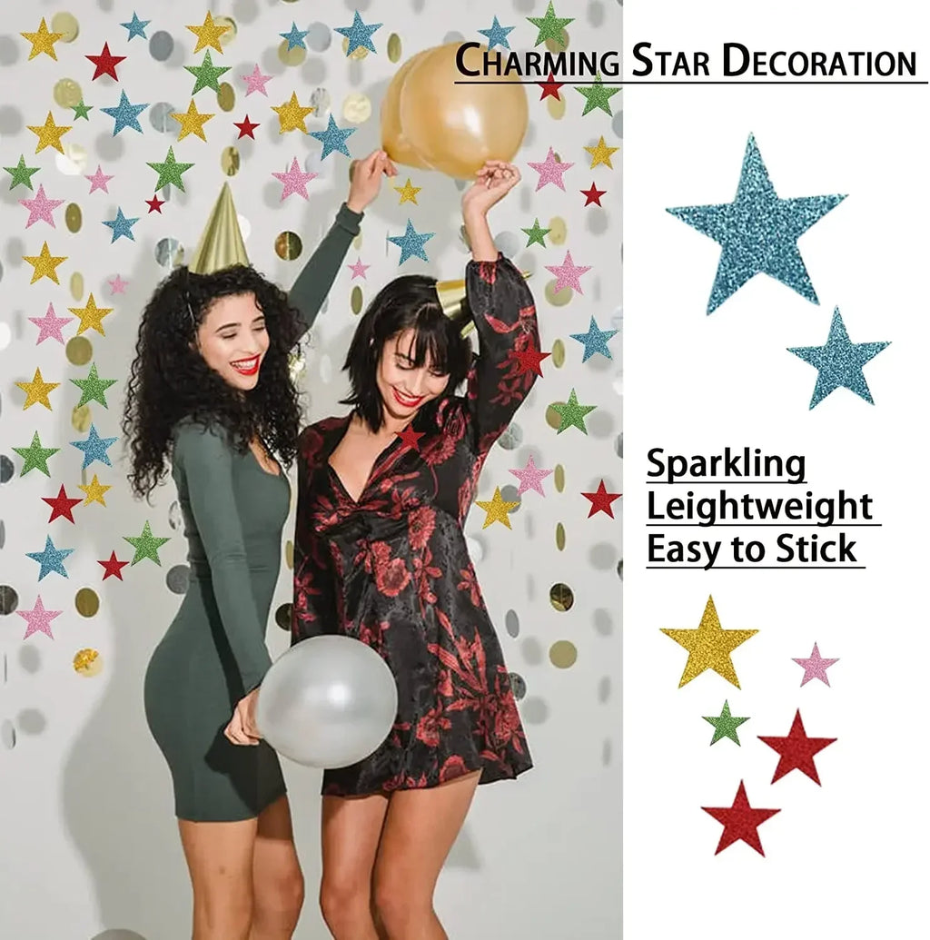 70PCS Glitter Foam Star Stickers – view 4