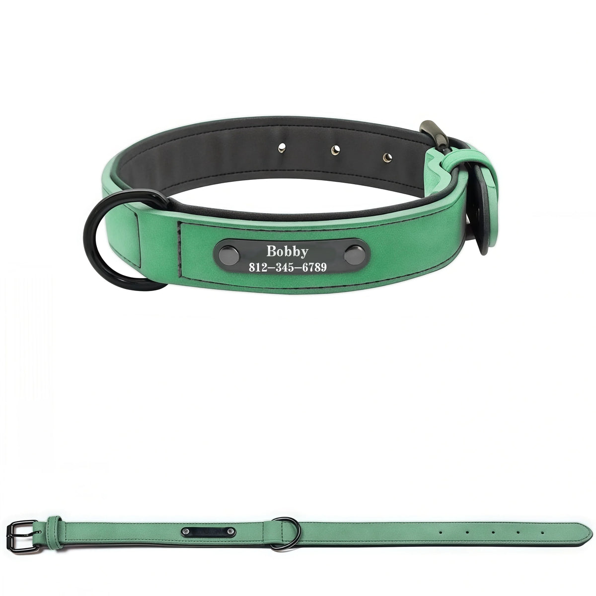 Personalized Leather Dog Collar – view 9